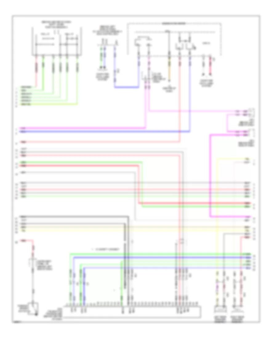 Radio Wiring Diagram, without Radio & Display Amplifier withSeparate Amplifier (3 из 4) для Toyota Prius 2012