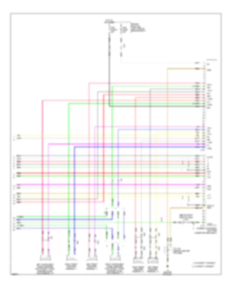 Radio Wiring Diagram, without Radio & Display Amplifier withSeparate Amplifier (4 из 4) для Toyota Prius 2012