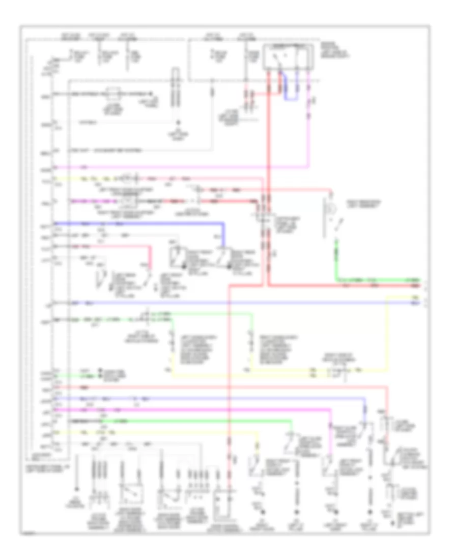 Электросхема подсветки (1 из 2) для Toyota Sienna XLE 2014