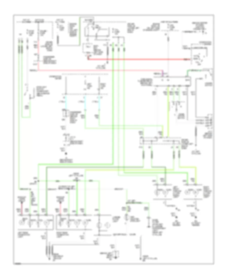 Электросхема внешнего освещения для Toyota Camry Solara SE 2004