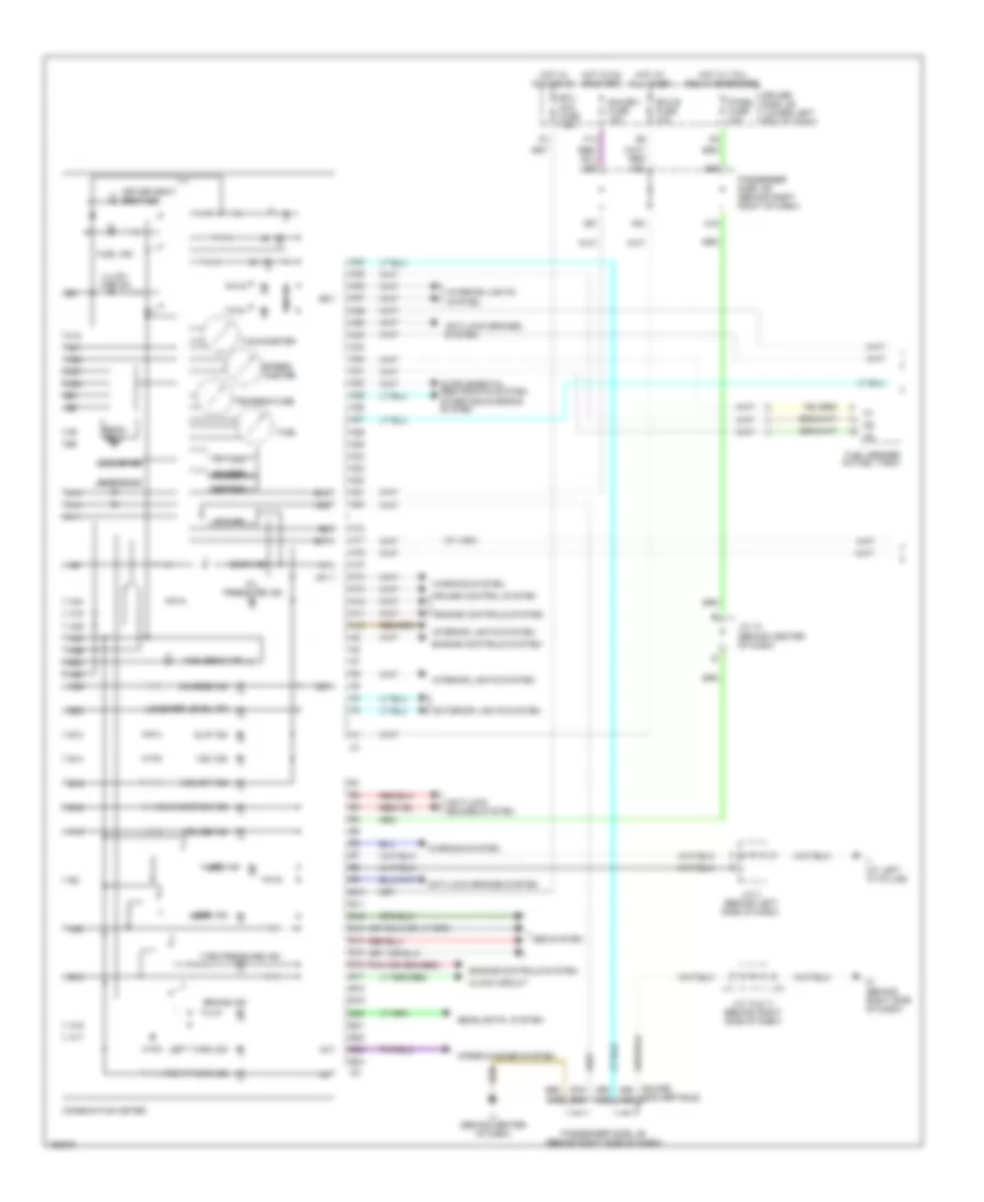 3.3L, Электросхема панели приборов (1 из 2) для Toyota Camry Solara SE 2004