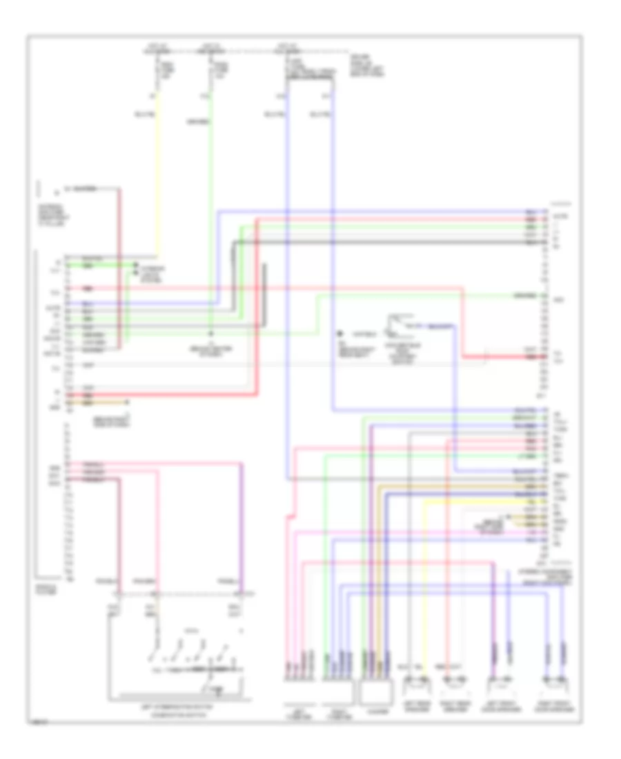 Электросхема магнитолы, Кабриолет without Navigation withSeparate Amplifier для Toyota Camry Solara SE 2004