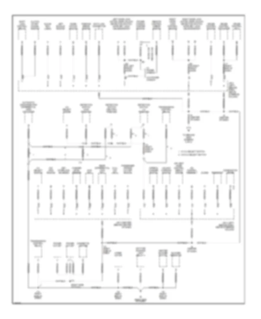 Электросхема подключение массы заземления (1 из 2) для Toyota Tacoma 2002