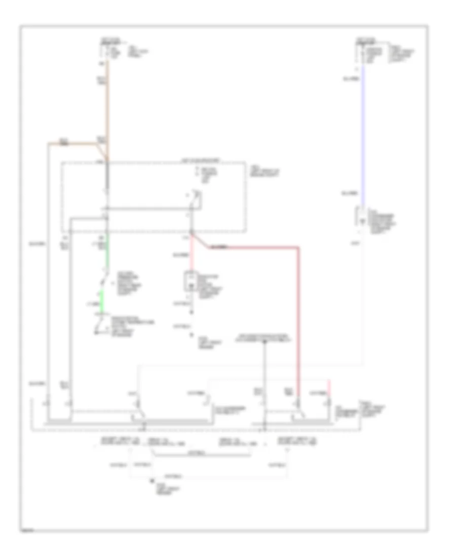 Cooling Fan Wiring Diagram for Toyota Corolla DX 1990