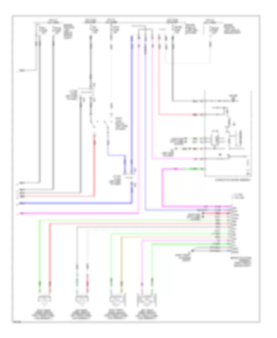 Cruise Control Wiring Diagram 2 of 2 for Toyota Matrix 2009