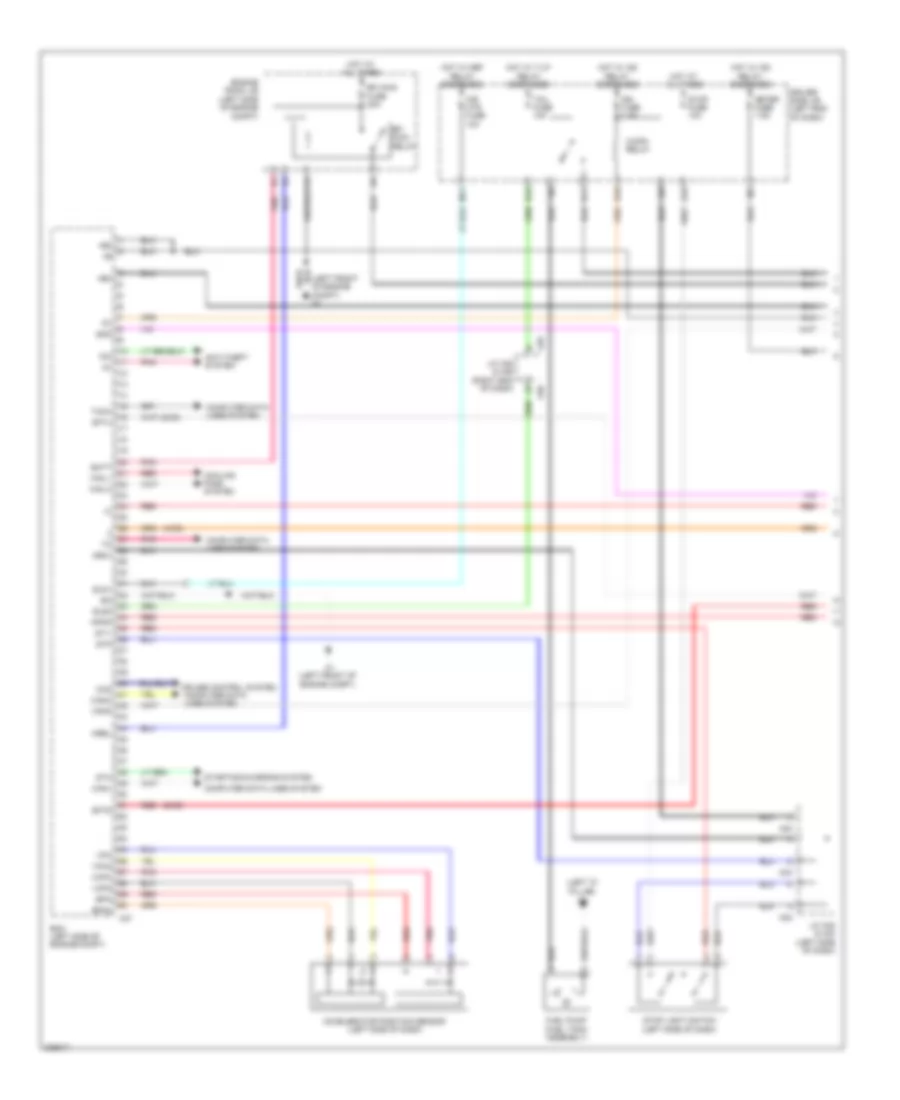 2.4L, Engine Performance Wiring Diagram (1 of 4) for Toyota Matrix 2009