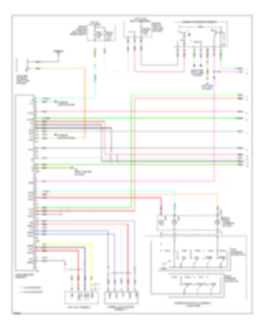 Radio Wiring Diagram with Separate Amplifier 1 of 2 for Toyota Matrix 2009