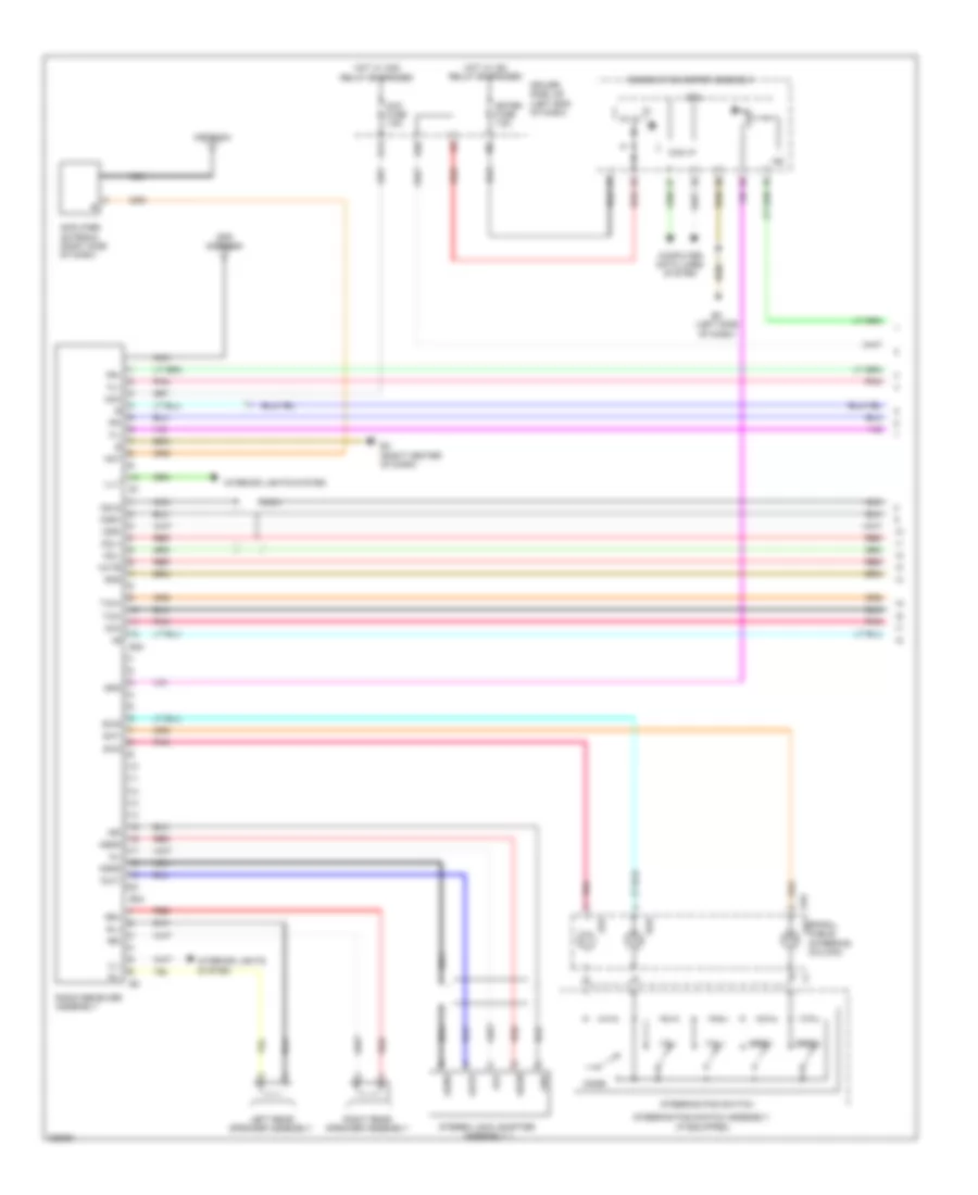 Radio Wiring Diagram without Navigation with Built in Amplifier 1 of 2 for Toyota Matrix 2009