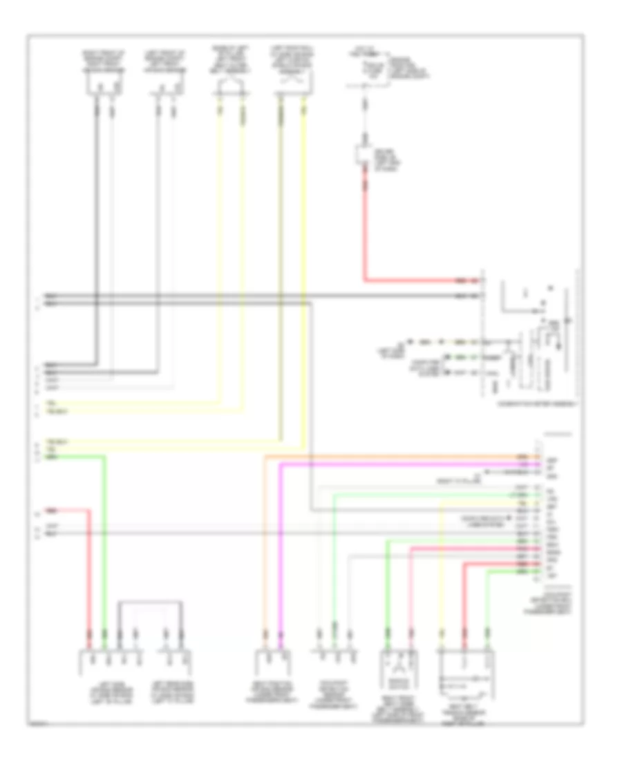 Supplemental Restraints Wiring Diagram 2 of 2 for Toyota Matrix 2009