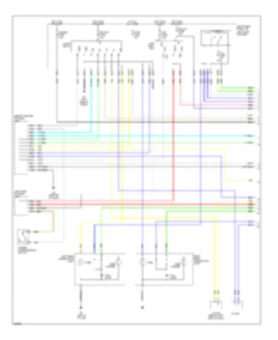 Exterior Lamps Wiring Diagram (1 of 2) for Toyota RAV4 Limited 2007