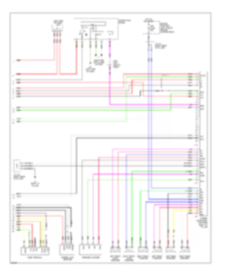 Radio Wiring Diagram, with JBL (2 of 2) for Toyota RAV4 Limited 2007
