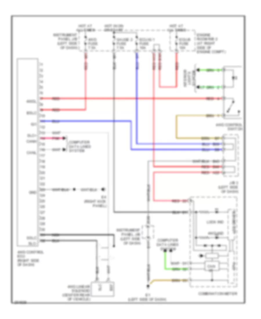 4WD Wiring Diagram for Toyota RAV4 Limited 2007