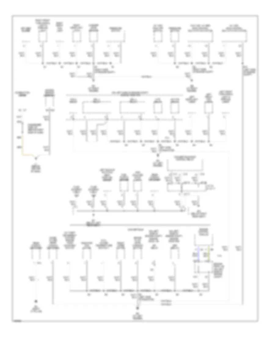 Ground Distribution Wiring Diagram 1 of 3 for Toyota Camry Solara SLE 2004