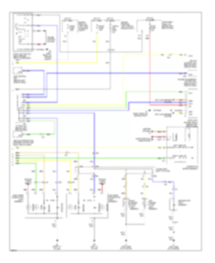 Exterior Lamps Wiring Diagram 2 of 2 for Toyota Prius Plug in 2012