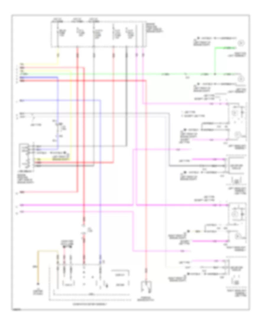 Headlamps  Fog Lamps Wiring Diagram, with DRL (2 of 2) for Toyota Prius Plug-in 2012