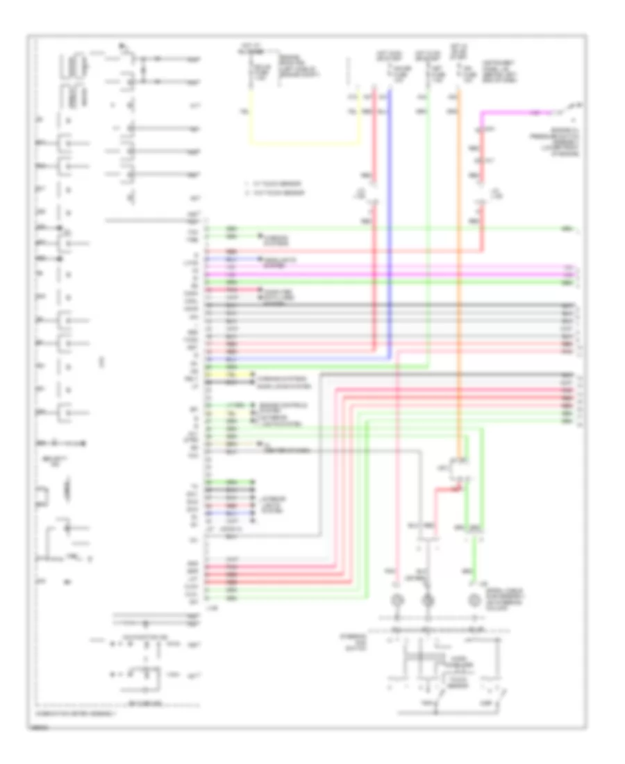 Instrument Cluster Wiring Diagram 1 of 3 for Toyota Prius Plug in 2012