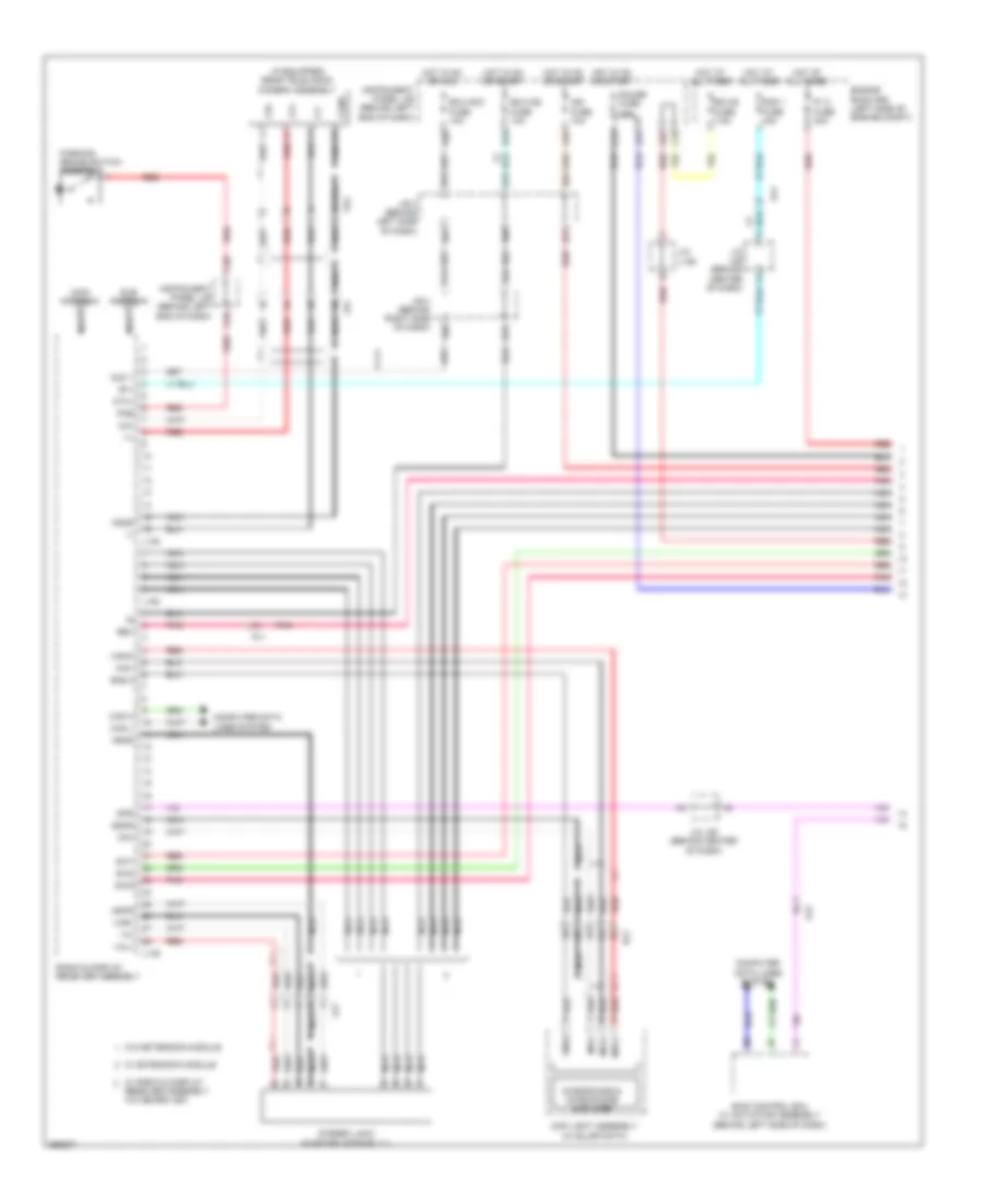 Navigation Wiring Diagram with Built in Amplifier 1 of 3 for Toyota Prius Plug in 2012