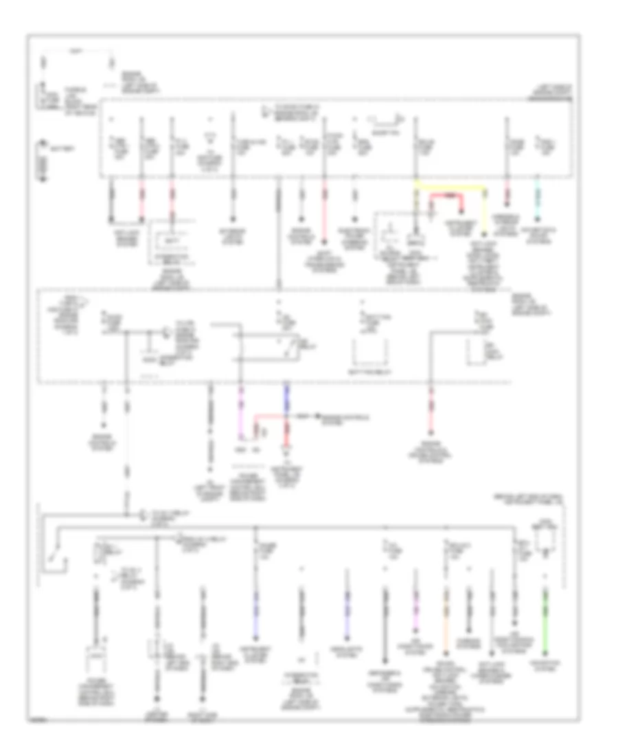 Power Distribution Wiring Diagram 1 of 3 for Toyota Prius Plug in 2012