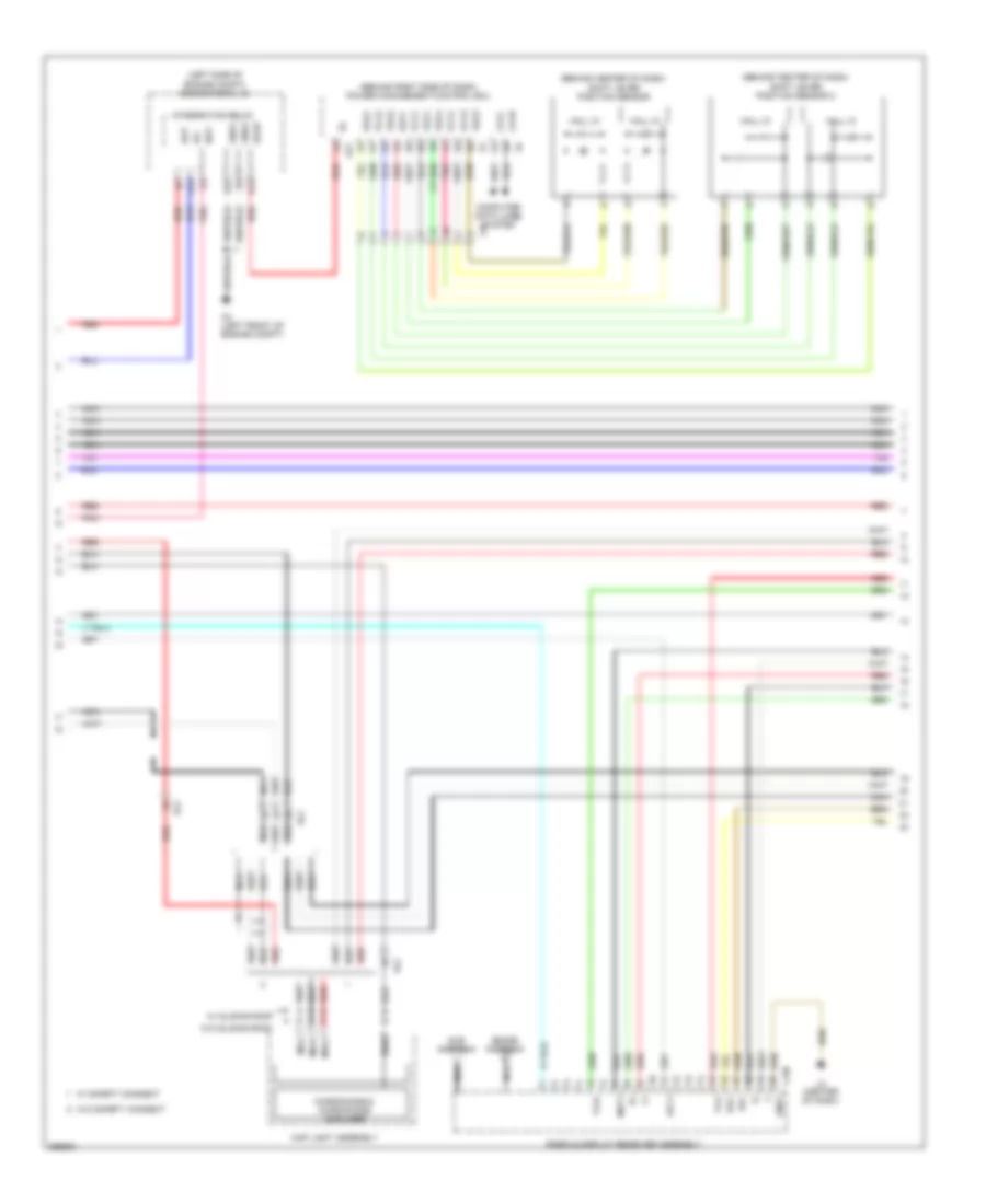 Radio Wiring Diagram, with Radio  Display Amplifier  Separate Amplifier (2 of 5) for Toyota Prius Plug-in 2012
