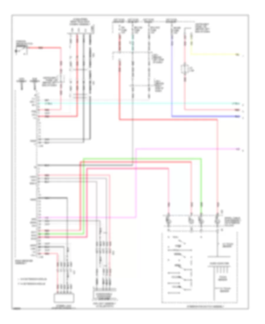 Radio Wiring Diagram without Navigation with Built in Amplifier 1 of 2 for Toyota Prius Plug in 2012
