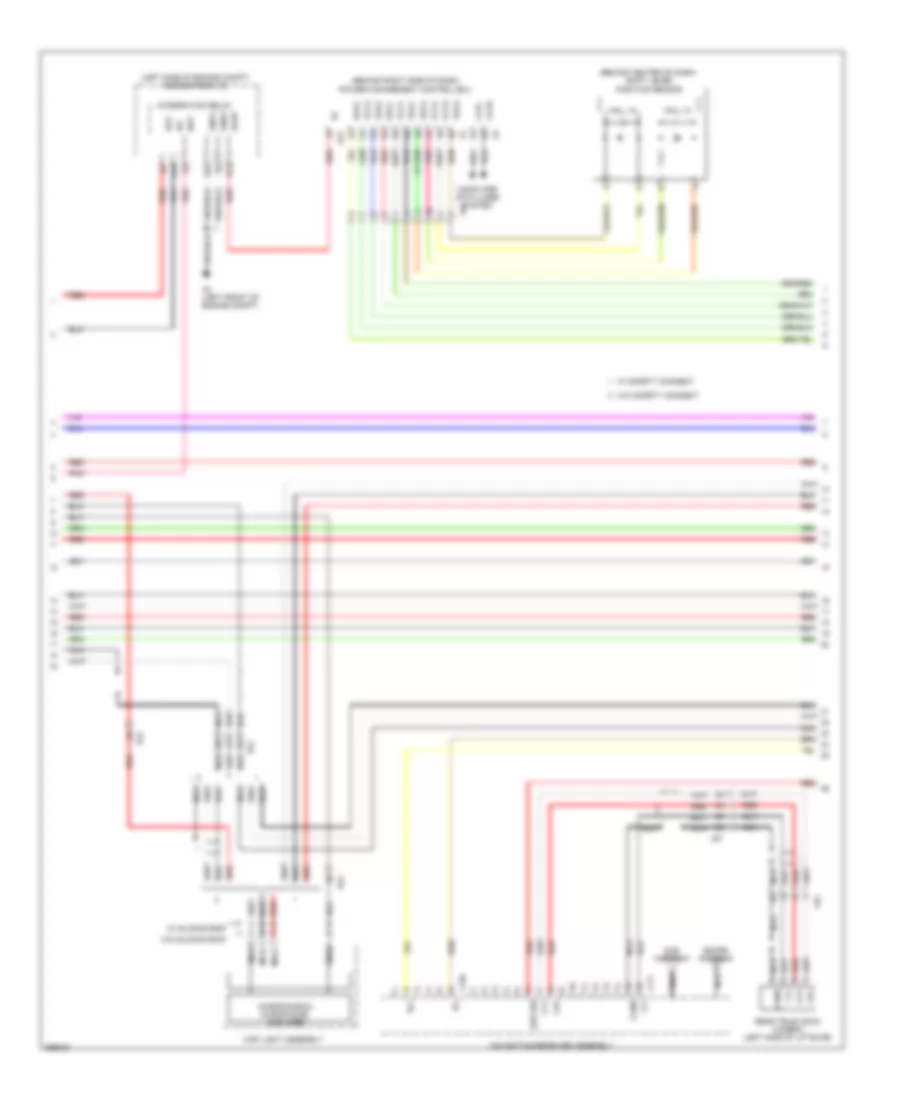Radio Wiring Diagram, without Radio  Display Amplifier with Separate Amplifier (2 of 4) for Toyota Prius Plug-in 2012