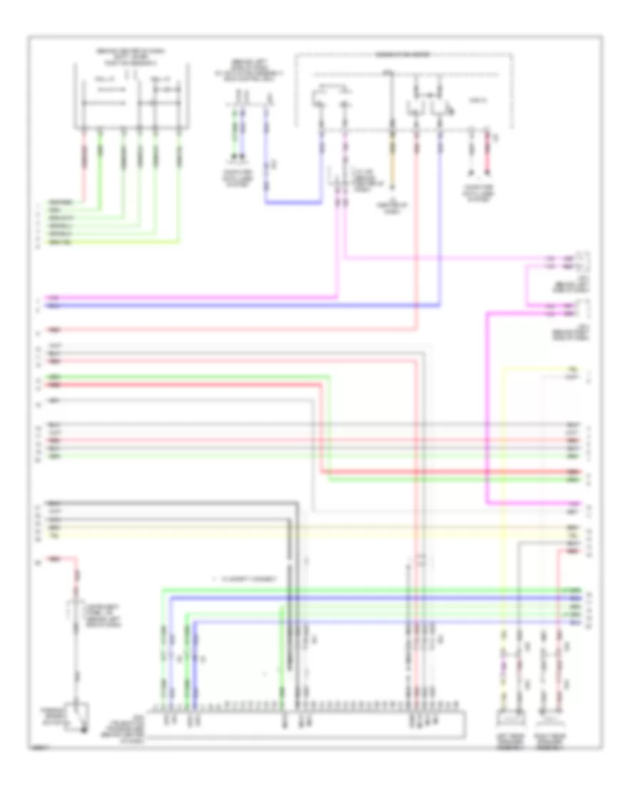 Radio Wiring Diagram without Radio  Display Amplifier with Separate Amplifier 3 of 4 for Toyota Prius Plug in 2012