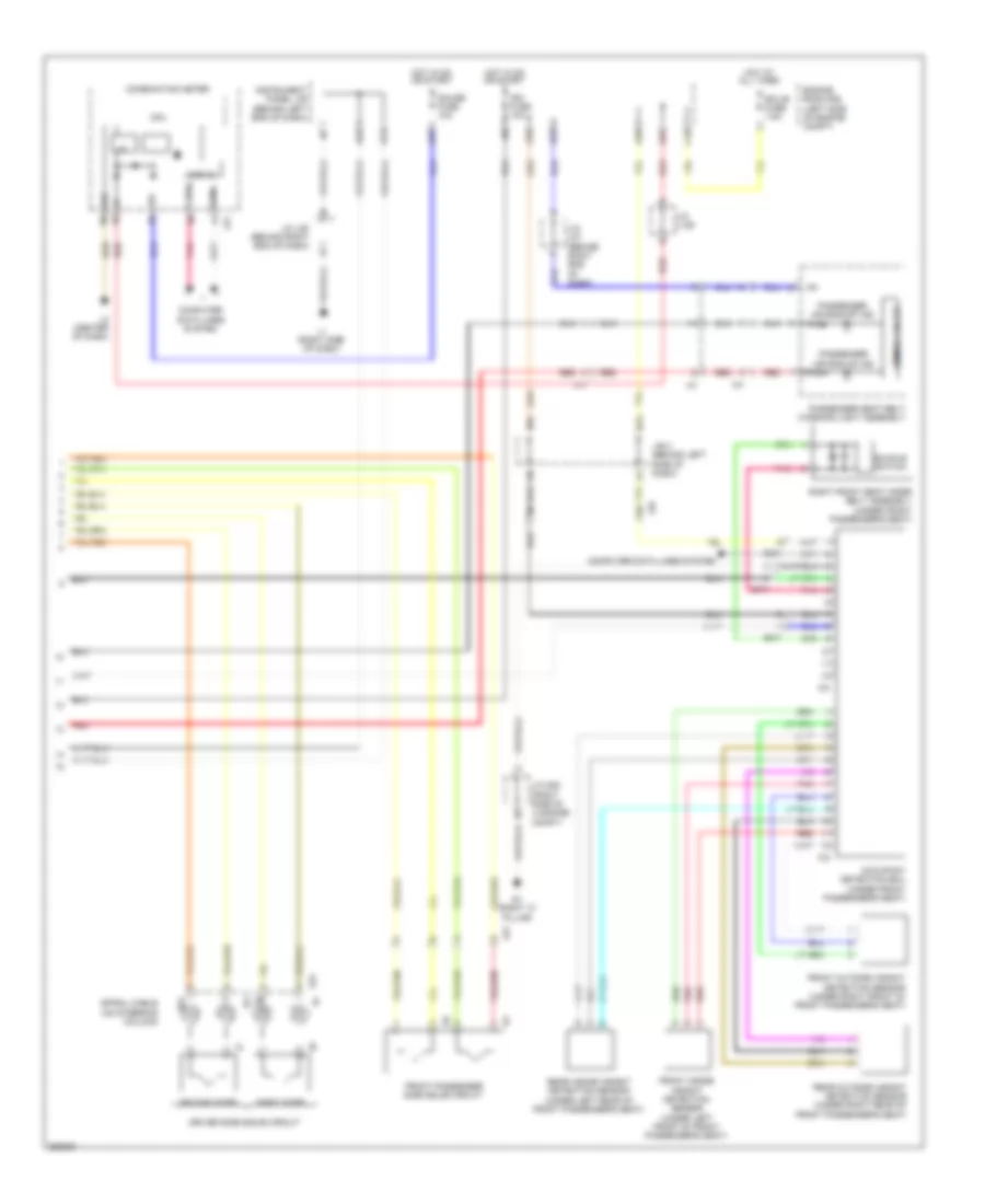 Supplemental Restraint Wiring Diagram 2 of 2 for Toyota Prius Plug in 2012