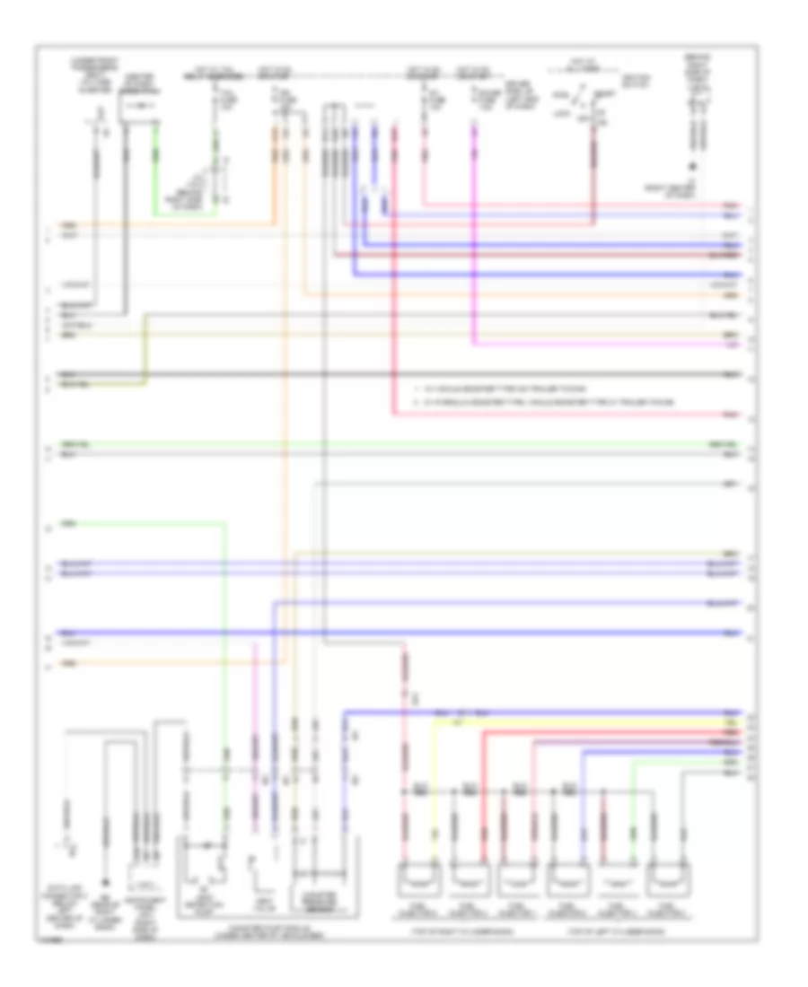 4.0L, Engine Performance Wiring Diagram (2 of 7) for Toyota Tacoma PreRunner 2014