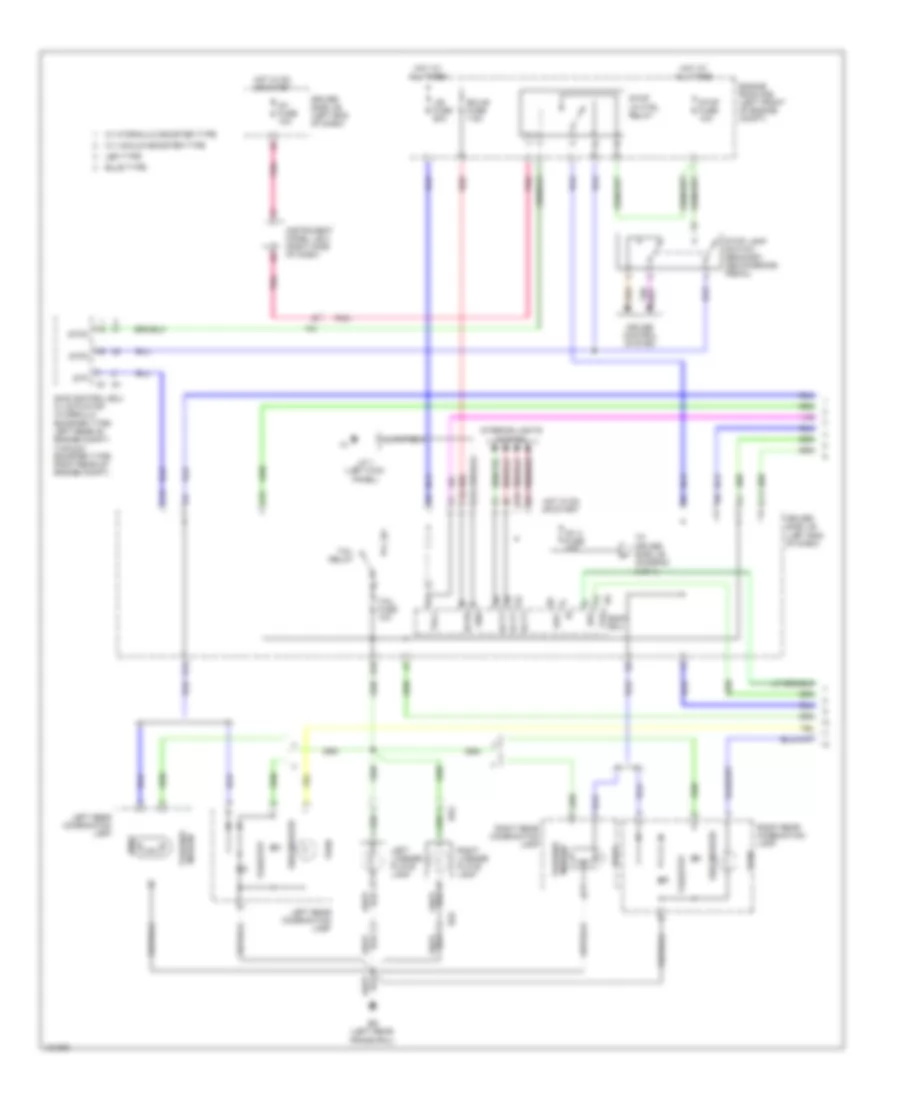 Exterior Lamps Wiring Diagram, with Trailer Tow (1 of 4) for Toyota Tacoma PreRunner 2014