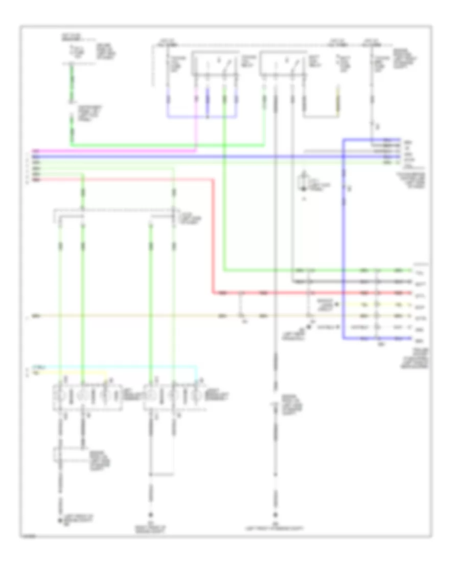 Exterior Lamps Wiring Diagram, with Trailer Tow (4 of 4) for Toyota Tacoma PreRunner 2014