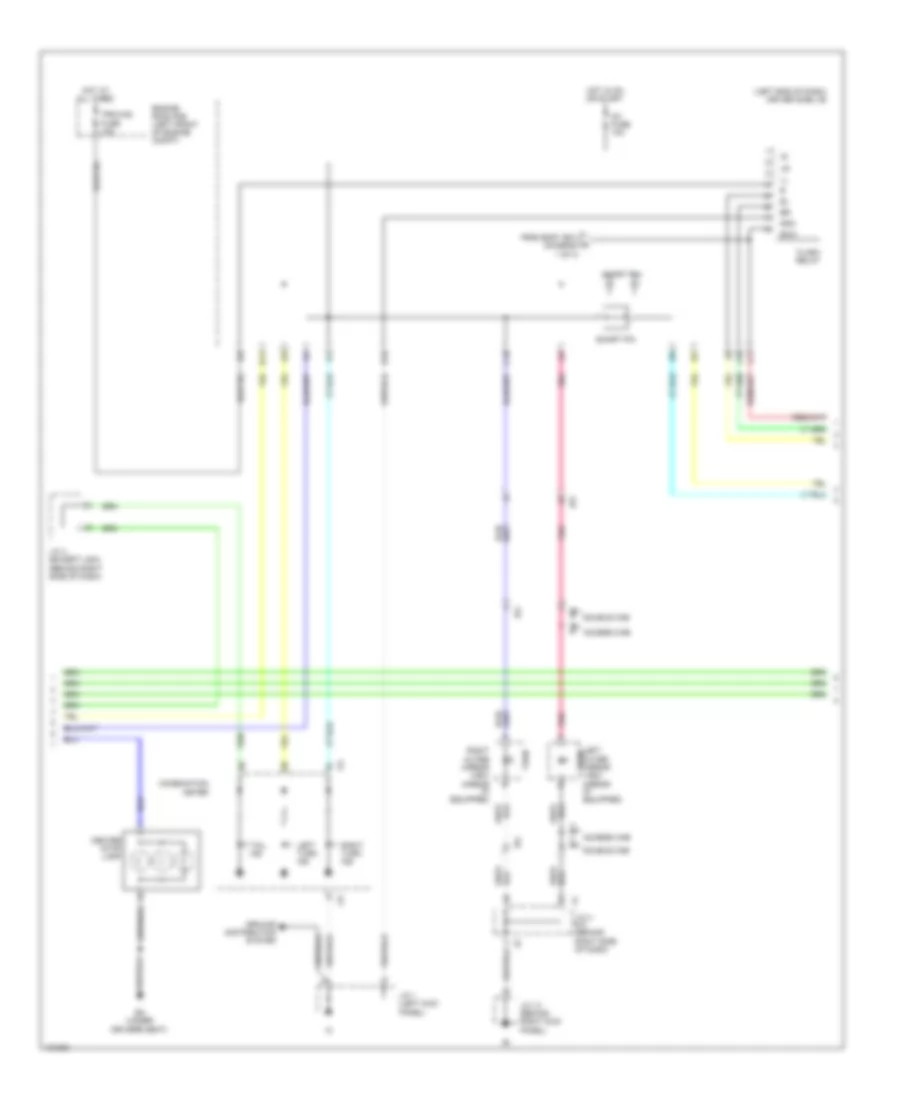 Exterior Lamps Wiring Diagram, without Trailer Tow (2 of 3) for Toyota Tacoma PreRunner 2014