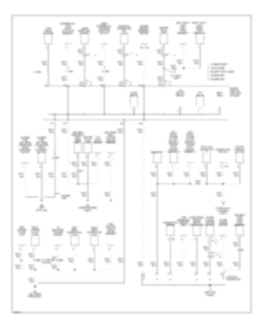 Ground Distribution Wiring Diagram 3 of 4 for Toyota Tacoma PreRunner 2014
