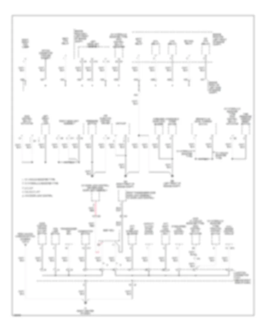 Ground Distribution Wiring Diagram (4 of 4) for Toyota Tacoma PreRunner 2014