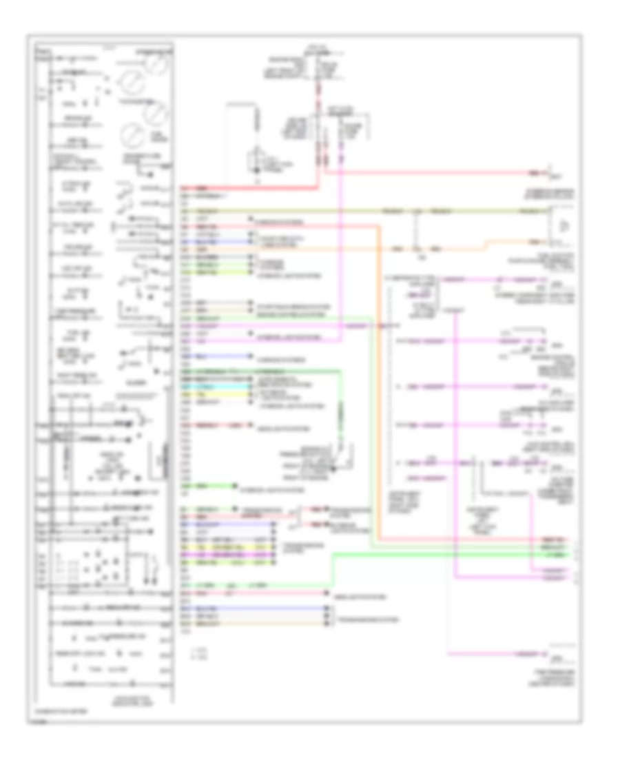Instrument Cluster Wiring Diagram (1 of 2) for Toyota Tacoma PreRunner 2014