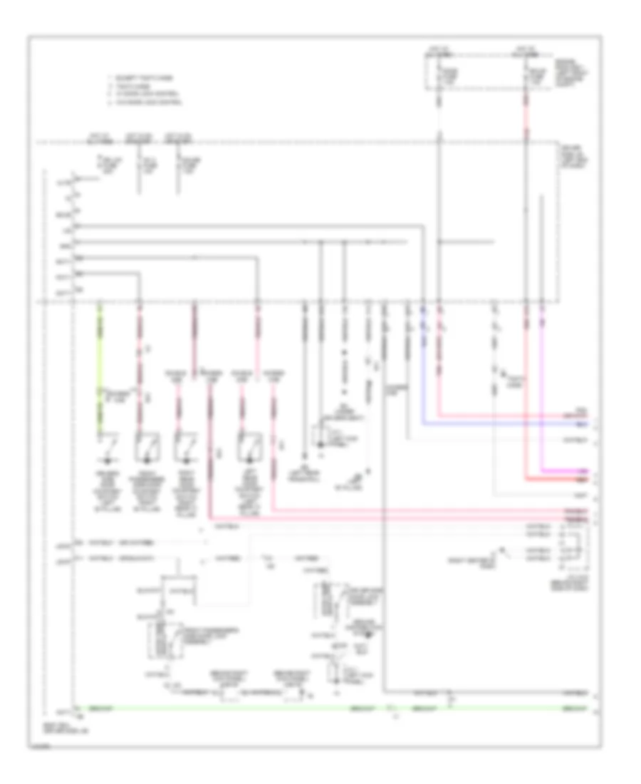 Courtesy Lamps Wiring Diagram 1 of 2 for Toyota Tacoma PreRunner 2014