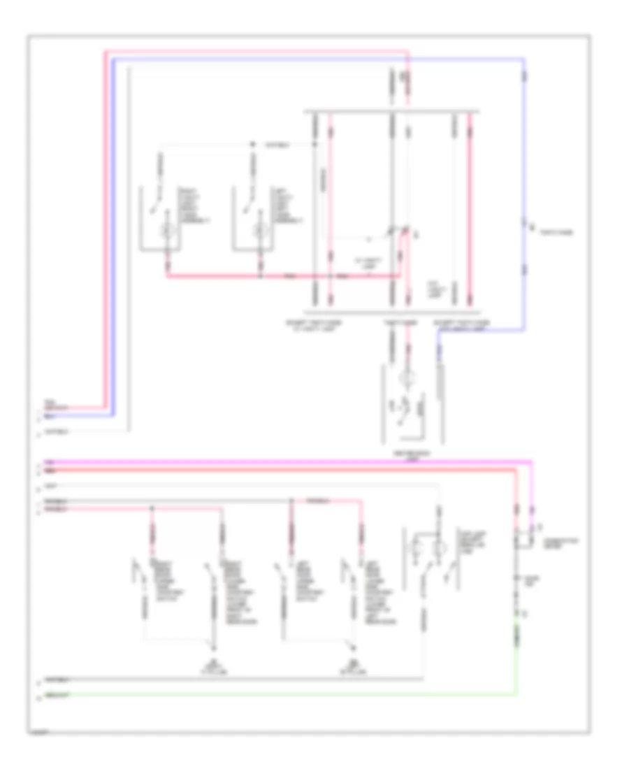 Courtesy Lamps Wiring Diagram 2 of 2 for Toyota Tacoma PreRunner 2014