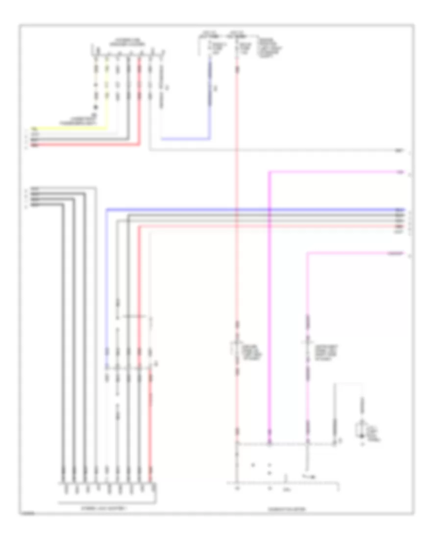 Navigation Wiring Diagram, with Built-in Amplifier (2 of 4) for Toyota Tacoma PreRunner 2014