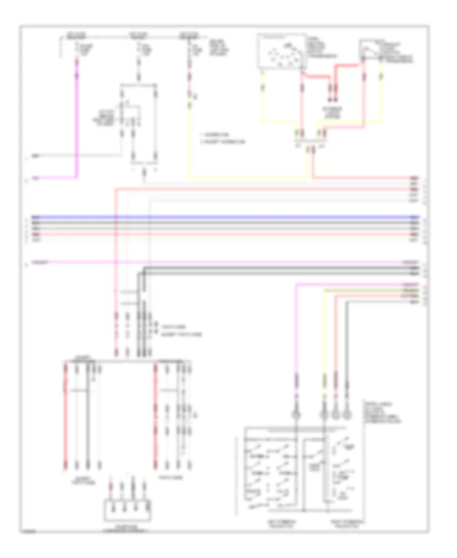 Navigation Wiring Diagram, with Built-in Amplifier (3 of 4) for Toyota Tacoma PreRunner 2014