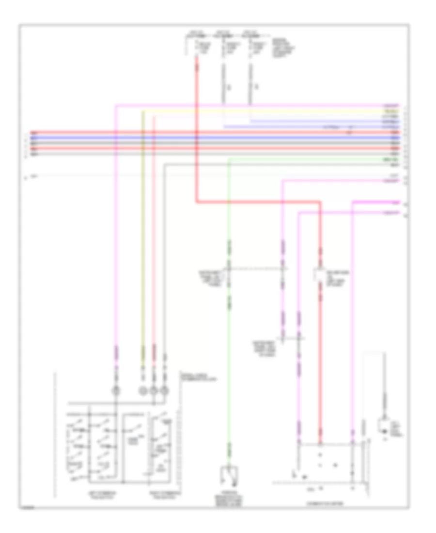 Navigation Wiring Diagram, with Separate Amplifier (2 of 4) for Toyota Tacoma PreRunner 2014