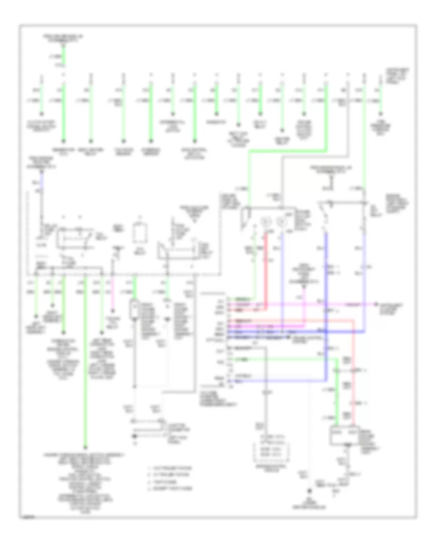 Power Distribution Wiring Diagram (3 of 3) for Toyota Tacoma PreRunner 2014