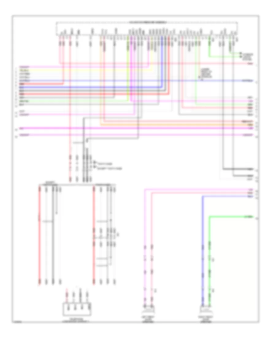 Radio Wiring Diagram, with Separate Amplifier (3 of 4) for Toyota Tacoma PreRunner 2014