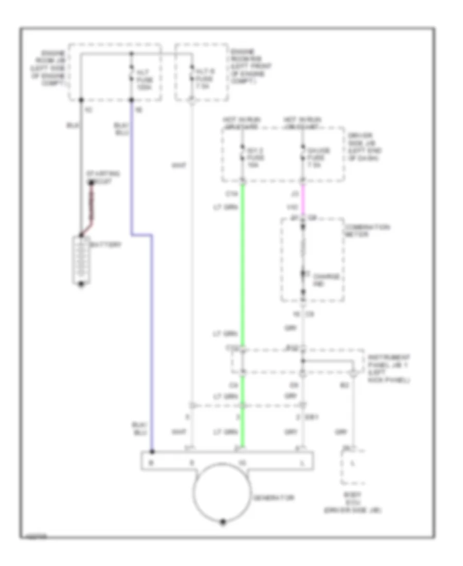 4.0L, Charging Wiring Diagram for Toyota Tacoma PreRunner 2014
