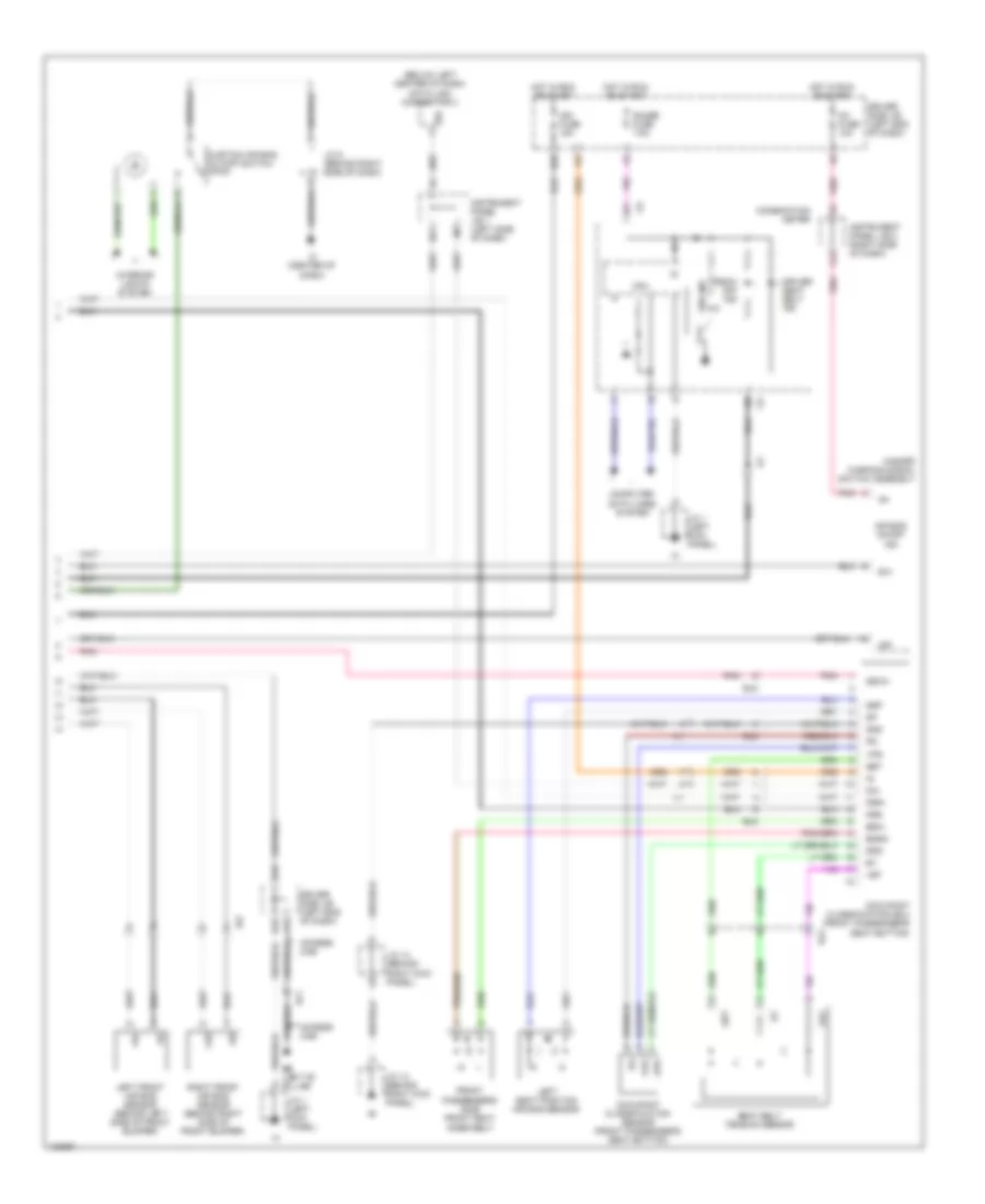 Supplemental Restraints Wiring Diagram, Bench Seat (2 of 2) for Toyota Tacoma PreRunner 2014