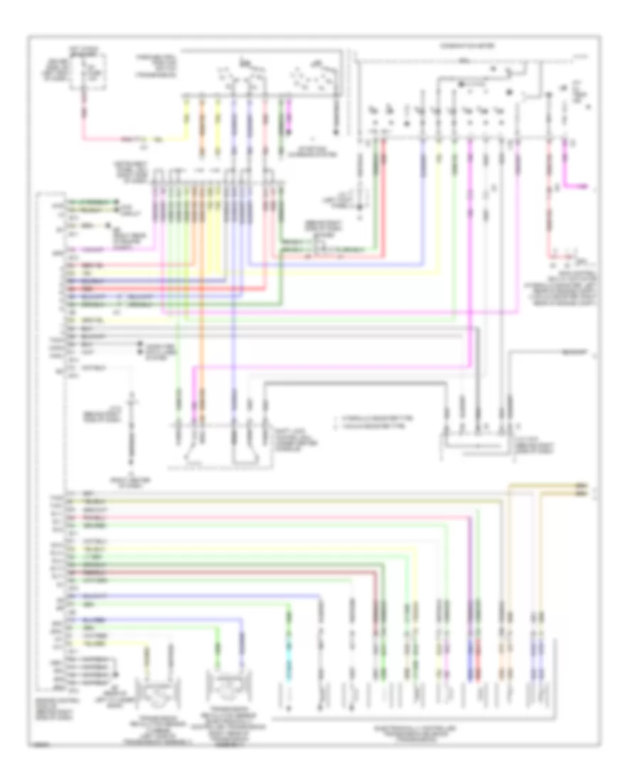4.0L, AT Wiring Diagram (1 of 2) for Toyota Tacoma PreRunner 2014