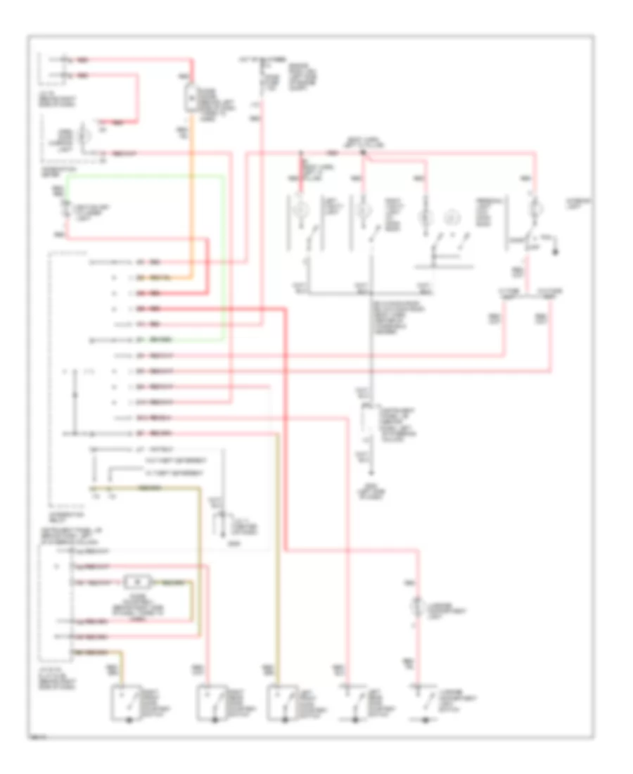 Courtesy Lamps Wiring Diagram for Toyota Camry XLE 1997