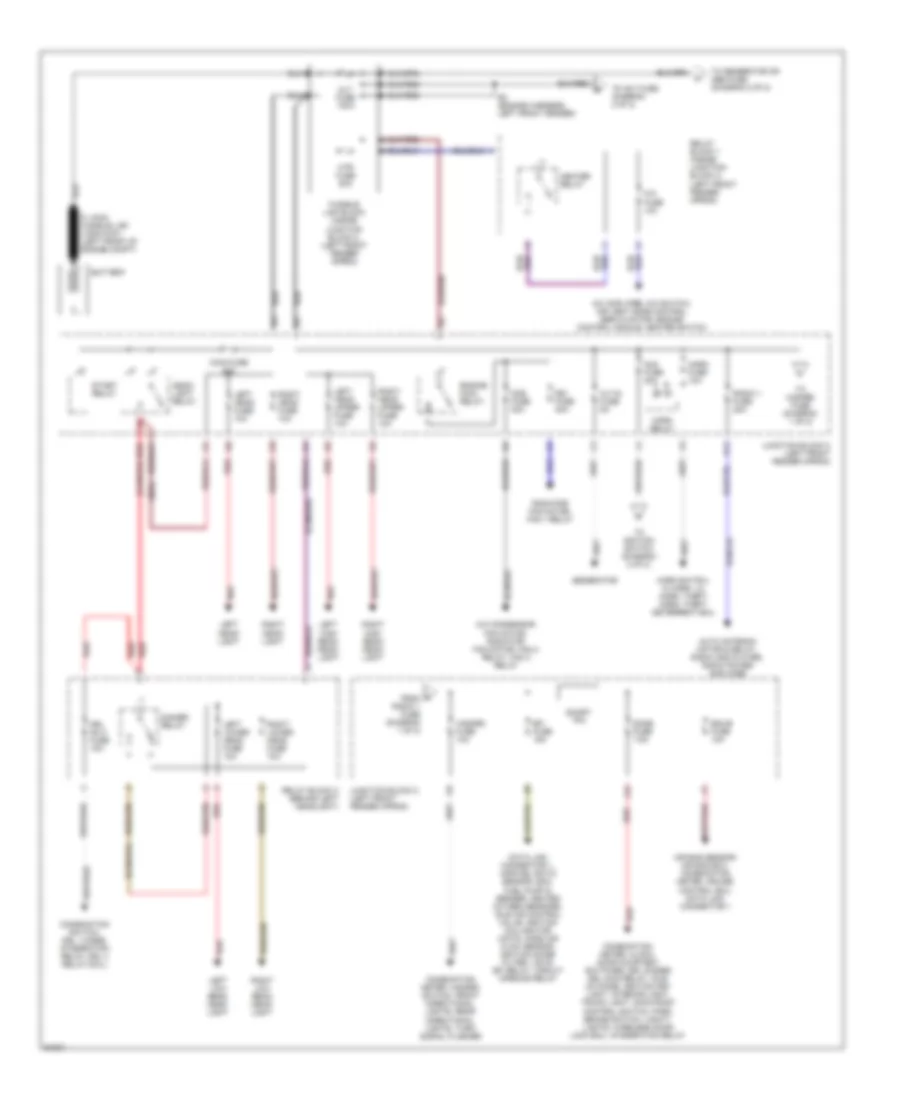 Power Distribution Wiring Diagram 1 of 2 for Toyota Camry XLE 1997