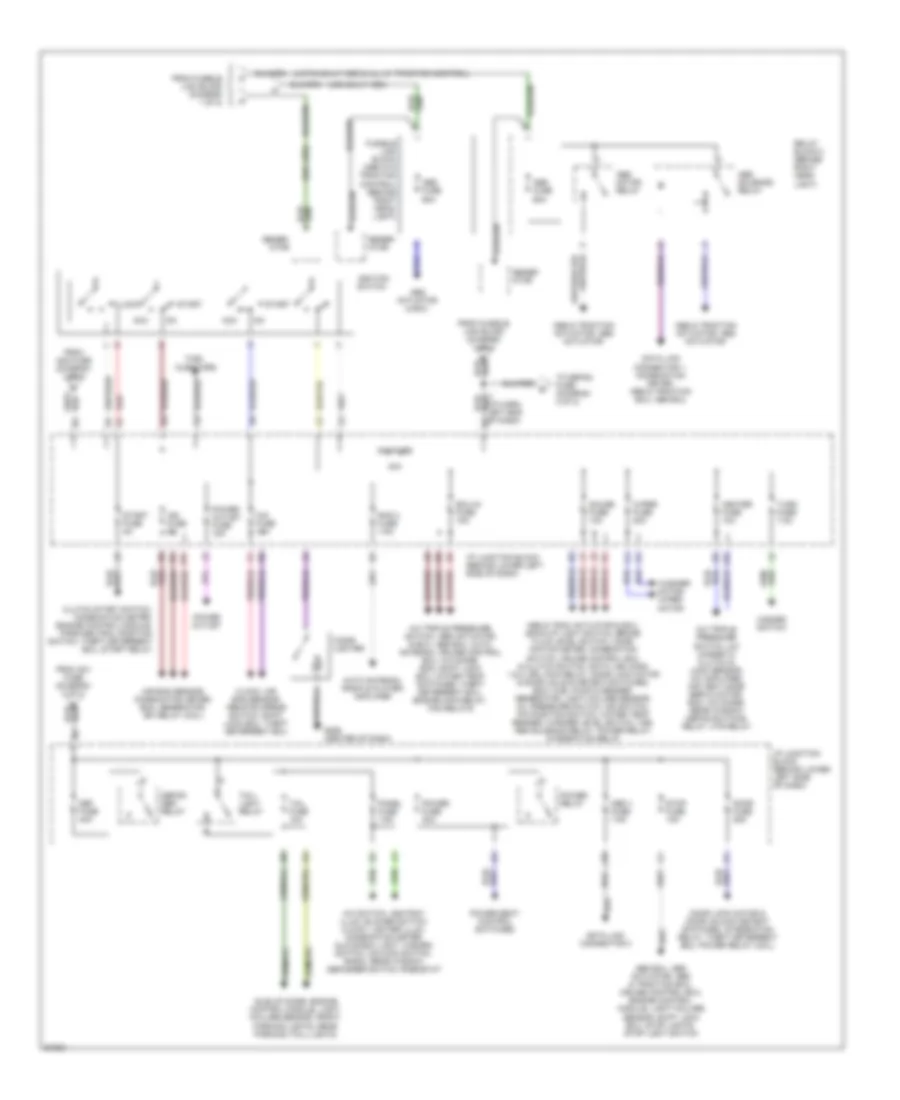 Power Distribution Wiring Diagram 2 of 2 for Toyota Camry XLE 1997