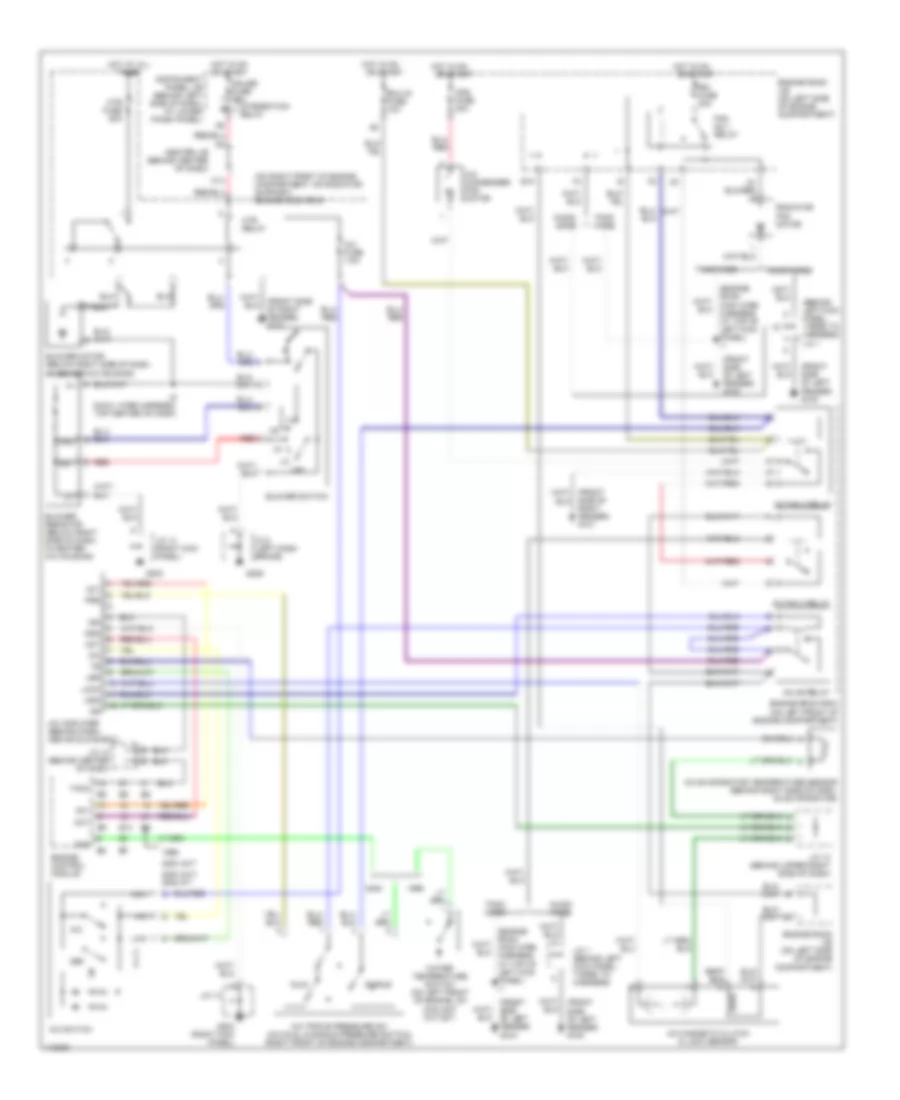 Manual A C Wiring Diagram for Toyota Corolla LE 2000