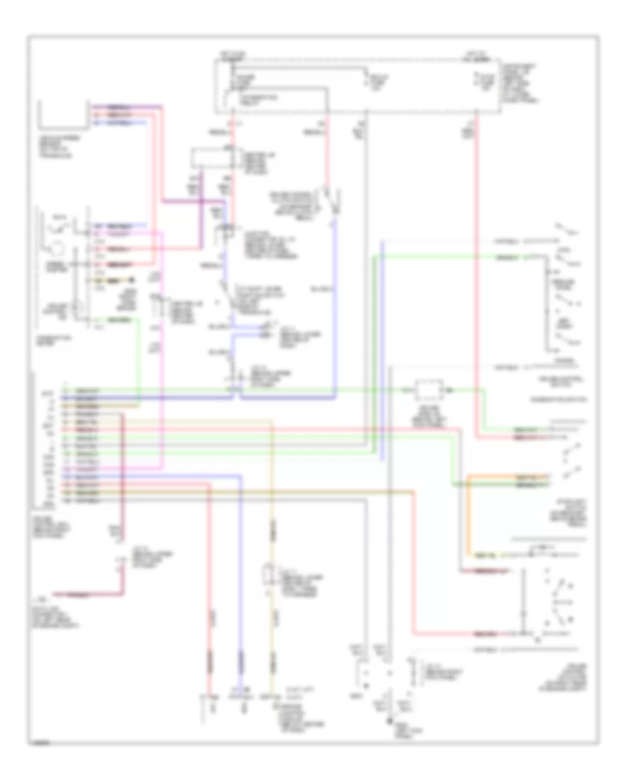 Cruise Control Wiring Diagram for Toyota Corolla LE 2000