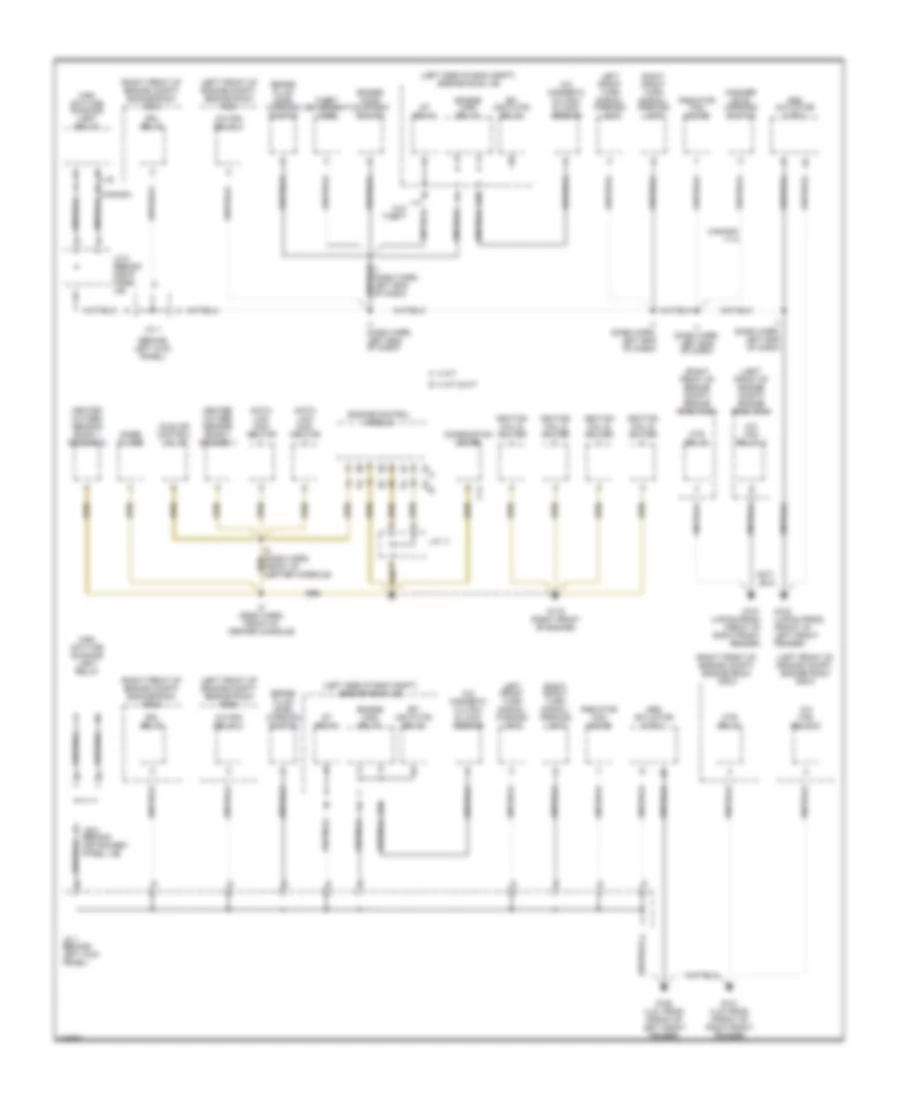 Ground Distribution Wiring Diagram 1 of 3 for Toyota Corolla LE 2000